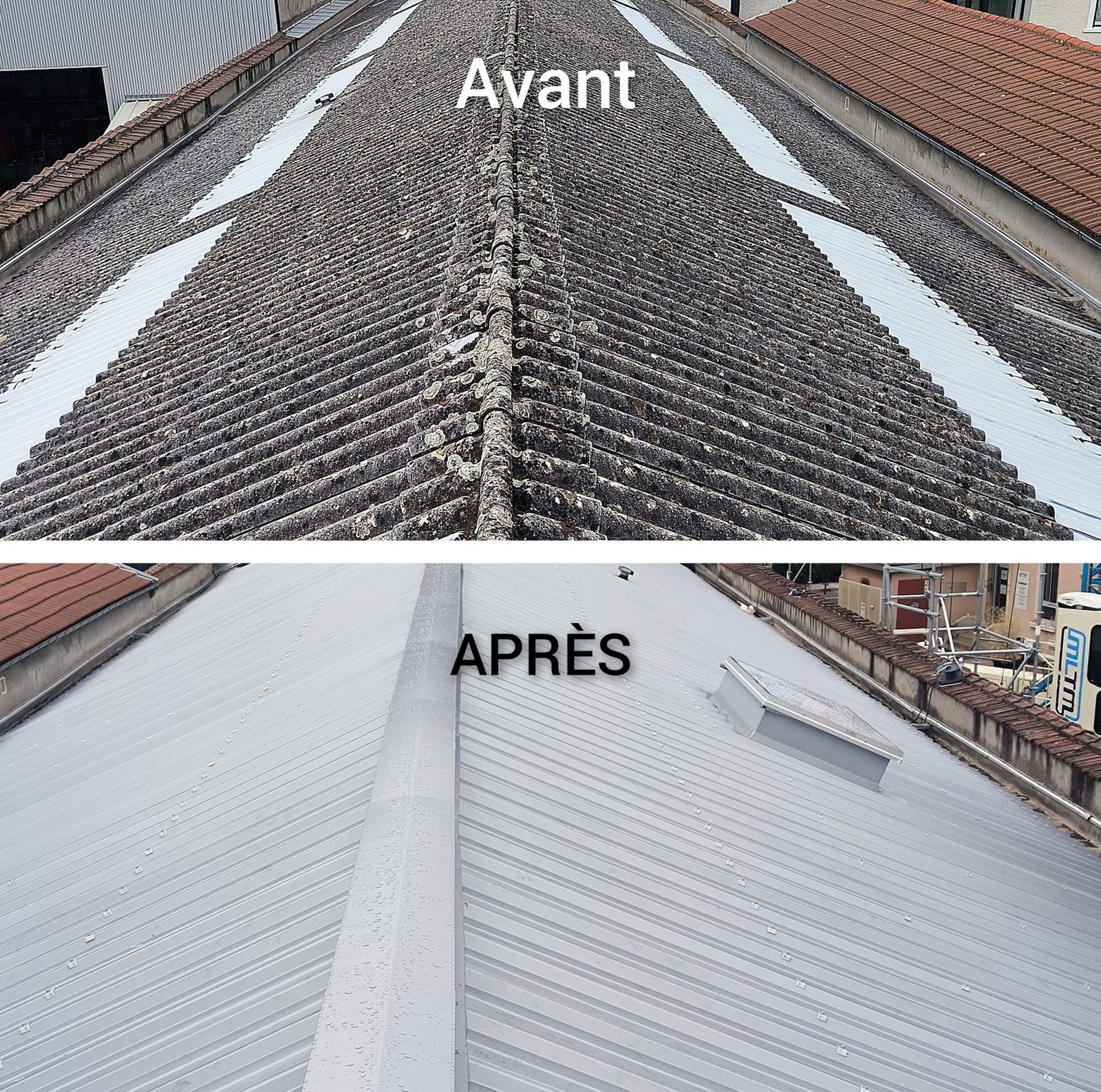 Rénovation bac acier